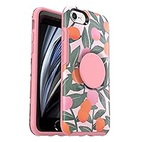Pop Symmetry Series Case for iPhone SE (3rd & 2nd gen) & iPhone 8/7 (Only - Not Plus) - Non-Retail Packaging - Stay Peachy (Pink Graphic)