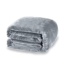 Weighted Blanket Twin Size 48''x72'' 17lbs Soft Minky Weighted Blankets for Adult All-Season with Premium Glass Beads for Sleep Partner (Dark Grey)