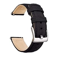 Sailcloth Watch Band Quick Release Watch Strap Compatible with Timex / Seiko / Fossil / Citizen Watch Bands for Men Women