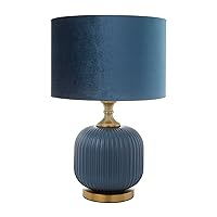 Deco 79 Fabric Table Lamp with Drum Shade, 13