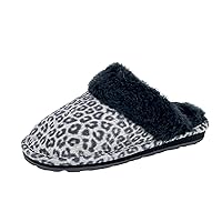 Clarks Womens Open Back Suede Leather Comfort Clog Slipper JMS0583C - Plush Faux Fur Trim - Indoor Outdoor House Slippers For Women