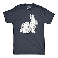 Mens Big Bunny T Shirt Funny Cute Easter Sunday Rabbit Tee for Guys Mens Funny T Shirts Easter T Shirt for Men Funny Animal T Shirt Novelty Tees for Men Navy S