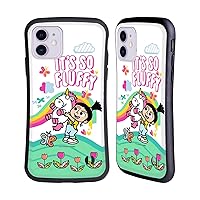 Head Case Designs Officially Licensed Despicable Me Agnes, Unicorn & Rainbow It's So Fluffy Hybrid Case Compatible with Apple iPhone 11