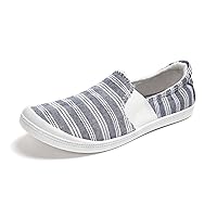 FUNKYMONKEY Shoes for Women, Comfort Low Top Canvas Slip On Sneakers Classic Casual Walking Shoes