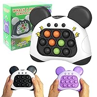 Fast Push Pop Game It, Electronic Light Up Fidget Toys, Sensory Stress Toy Gifts for Kids Ages 3-8-12 Year Old Boys Girls Adults (Black