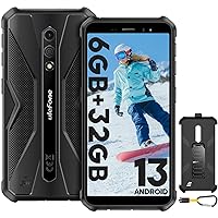 Ulefone Rugged Phone, Armor X12 Rugged Smartphone, Android 13 Go, 6GB+32GB up to 256GB Extension, 5.45