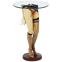 Design Toscano Babette Sculptural Glass-Topped Table