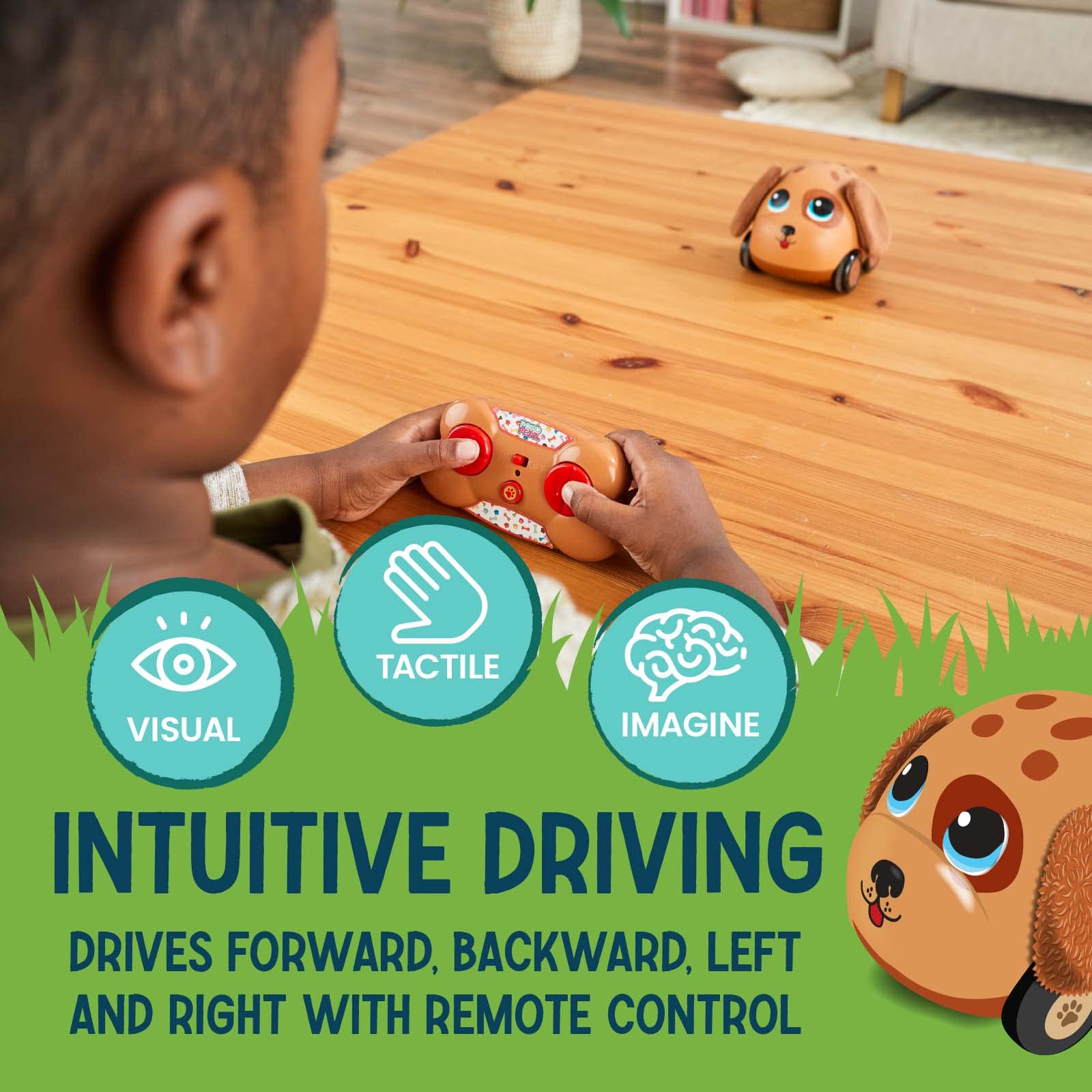 Poko Petz, Remote Control Car for Toddlers Dog Toys - 2.4GH for Boys and Girls, Light Up Toddler Toys, Singing, Talking Toys, Preschool Toys, Best Birthday, Toddler Gifts for Ages 3 and Up