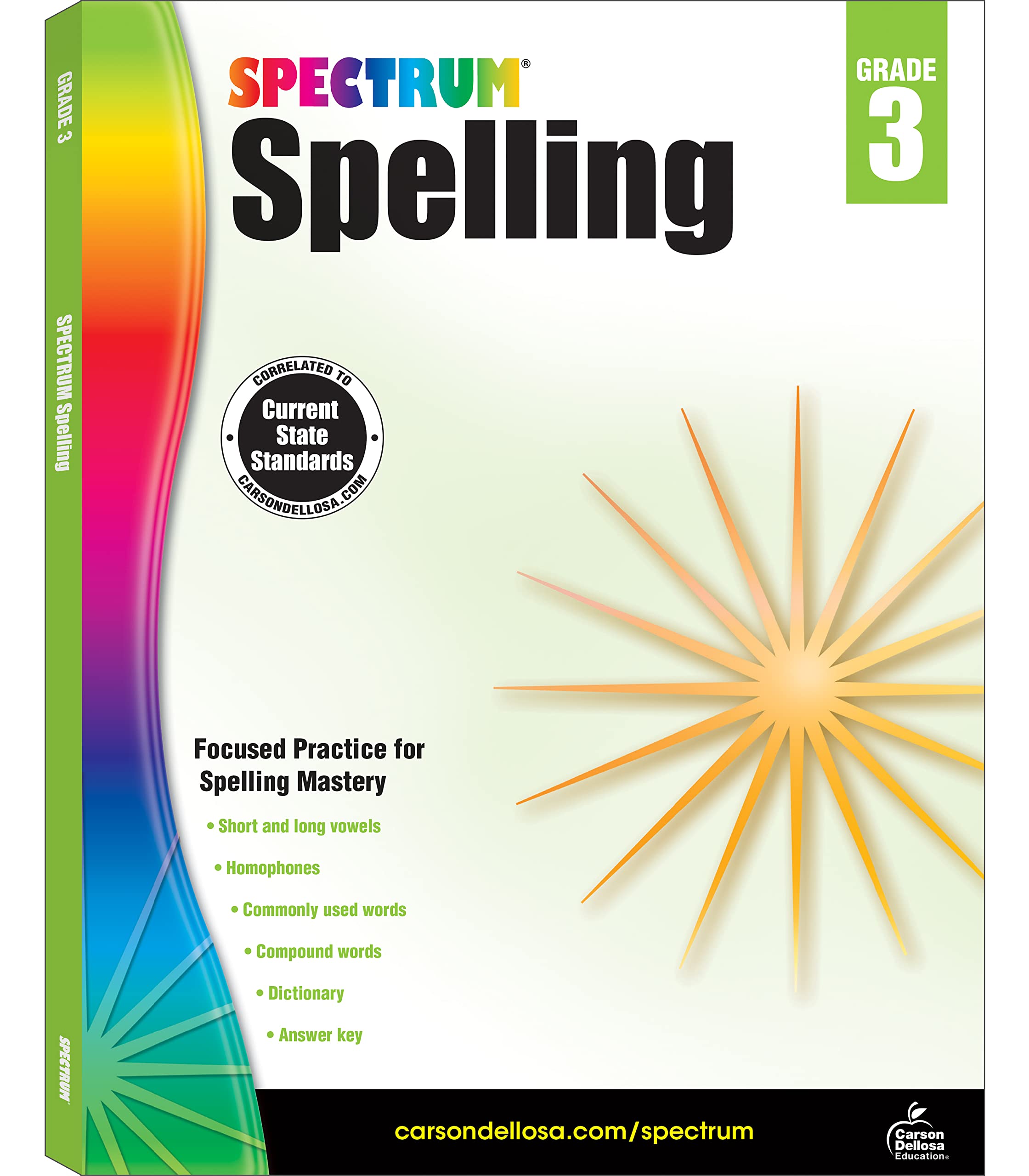 Buy Spectrum Spelling Workbook Grade 3, Ages 8 to 9, 3rd Grade Spelling ...