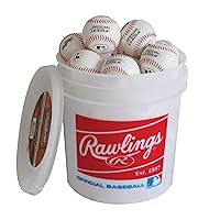 Official League Recreational Use Practice Baseballs | Youth/8U | OLB3 | Bucket | 24 Count