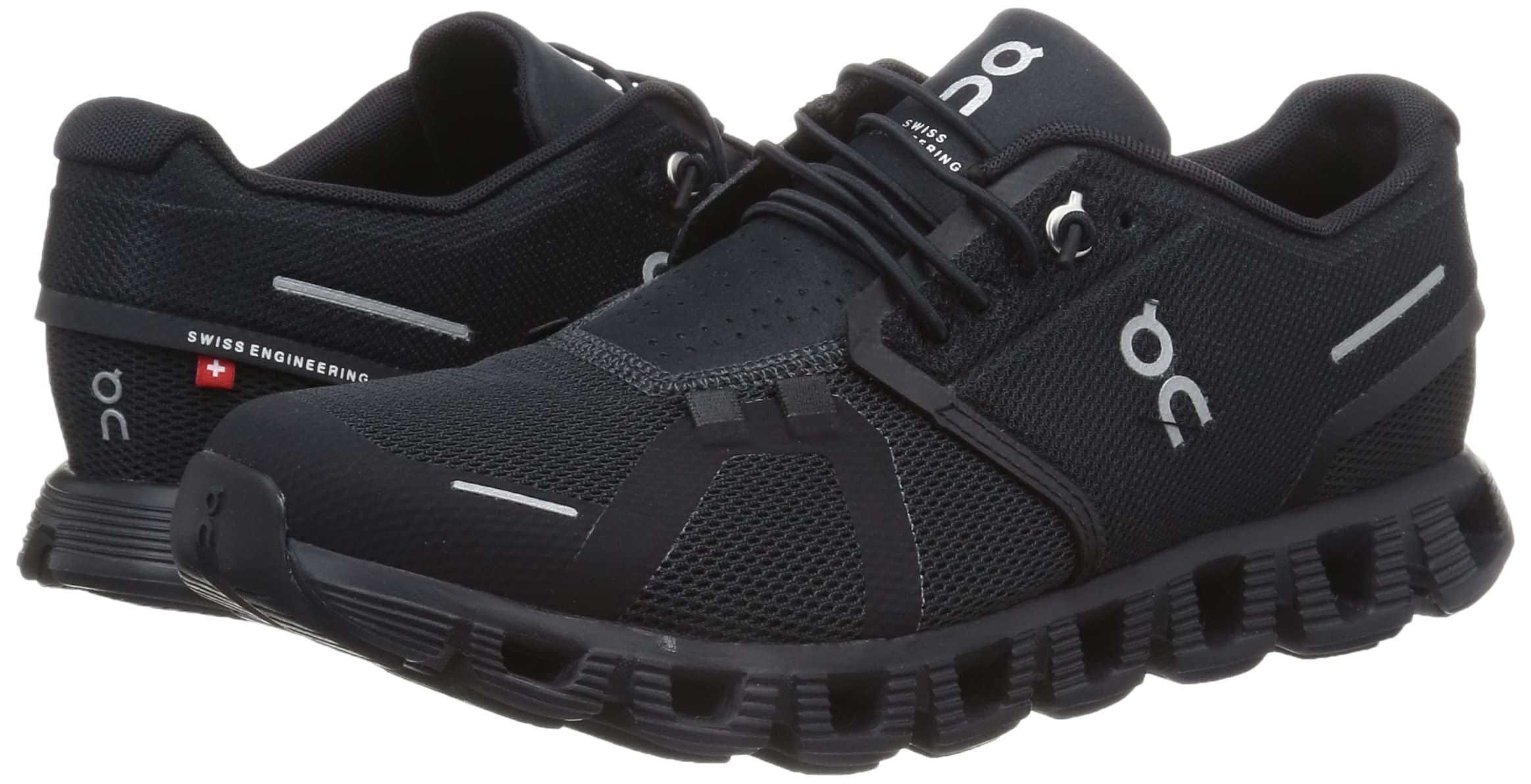 On Men's Cloud 5 Sneakers, All Black, 10 Medium US
