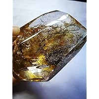 PEKMAR Real Tibet Himalayan High Altitude Crystal Quartz 2.91 Inch with 5 Easily Visible Moving Bubble Enhydro