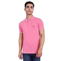 Men Polo Neck Light Pink T-Shirt