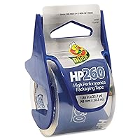 Duck Brand HP260 High Performance Packaging Tape with Dispenser, 1.88 Inches x 22.2 Yards, Clear (920352)