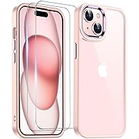 Temdan Designed for iPhone 15 Case Clear, [Non-Yellowing] [Military-Grade Drop Protection] Slim Thin Shockproof Protective Cover Phone Case for iPhone 15 Case