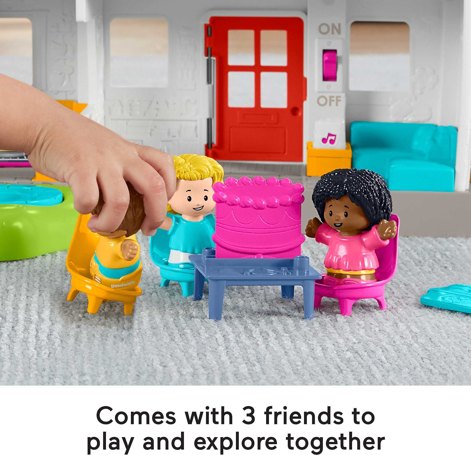 Fisher-Price Little People Toddler Playset Friends Together Play House Interactive Learning Toy With Smart Stages For Ages 1+ Years