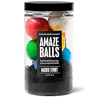 DA BOMB Amazeballs Bath Bombs jar, 16oz, 8 minis with loofah