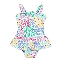 Little Me Baby Girl's UPF 50+ Sun Protection One Piece Swimsuit