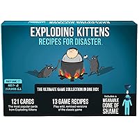 Exploding Kittens Recipes for Disaster Deluxe Game Set by Exploding Kittens - Card Games for Adults Teens & Kids - Fun Family Games - A Russian Roulette Card Game