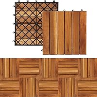 Interlocking Deck Tiles (Pack of 10, 12