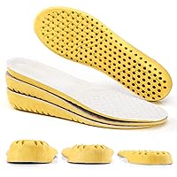 Soft Breathable Height Increase Insoles Elastic Shock Absorbing Full Insoles Shoe Cushion Pads Honeycomb Replacement Inserts for Men and Women 1Pair (1.5cm Height)