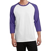 Men's Core 50/50 Blend 3/4-Sleeve Raglan Baseball Tee