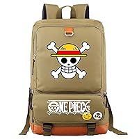 Large Capacity Backpack Anime Knapsack-One Piece Bookbag Lightweight Travel Bagpack for Outdoor