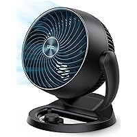 Fan for Bedroom, 12 Inches, 70ft Powerful Airflow, 28db Quiet Table Air Circulator Fans for Whole Room, 120° Adjustable Tilt, 3 Speeds, Desktop Fan for Home, Office, Kitchen