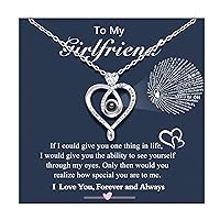 PINKDODO Infinity Heart Necklace for Girlfriend Women Her