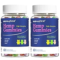 Hemp Gummies with Natural Hemp Oil - Great for Peace & Relaxation - Natural Fruit Flavored - Relief & Relaxing Gummies, 120 Count