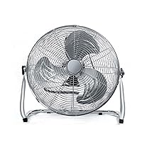 Metal Floor Fan, High Velocity Free Stand Fan Cooling Fan Cool Cold Air Circulator, Industrial Fan, 3 Speed Desk Fan Table Fan, Portable Adjustable Tilt 90 Degree