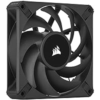Corsair AF120 ELITE, High-Performance 120mm PWM Fluid Dynamic Bearing Fan with AirGuide Technology (Low-Noise, Zero RPM Mode Support) Single Pack - Black