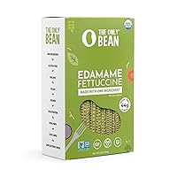 Organic Edamame Fettuccine Pasta - High Protein, Keto Friendly, Gluten-Free, Vegan, Non-GMO, Kosher, Low Carb, Plant-Based Bean Noodles - 8 oz (1 Pack)
