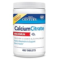 Vitamins Calcium Citrate Plus D3 Maximum Tablets, 400 Count