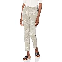PAIGE Women's Mayslie Straight Ankle High Rise Utility Pockets in Camo Pant
