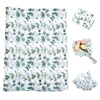100 Sheets Eucalyptus Tissue Paper Gift Wrap, Green Tissue Paper, Greenery Botanical Tissue Paper for Gift Bags, Weeding, Shower, Jungle Party, Crafts, Holiday Decoration (19.7x13.7 Inch)