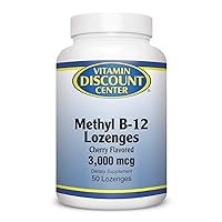 Vitamin B12 3000 mcg Methylcobalamin, 50 Lozenges