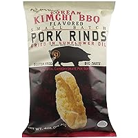 Southern Recipe Small Batch Pork Rinds, Korean Kimchi BBQ, No Artificial Colors, 0g Trans Fat, Gluten Free, 4 Ounce (Pack of 6)
