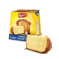 Bauducco Mini Panettone Vanilla, Moist & Fresh Traditional Italian Recipe, Italian Traditional Holiday Cake, 2.8 oz