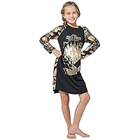 INTIMO Big Girls' Harry Potter Marauders Map Raglan Nightgown (10/12)