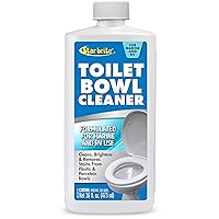 STAR BRITE Toilet Bowl Cleaner - Formulated for Boat, RV & Portable Use - Removes Stains from Plastic & Porcelain Bowls - Compatible With Most Holding Tank Treatments, Fresh Scent 16 OZ (086416)