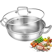  Mueller Pots and Pans Set 11-Piece, Ultra-Clad Pro Stainless  Steel Cookware Set, Ergonomic and EverCool Stainless Steel Handle, Includes  Saucepans, Skillets, Stockpot, Saute Pan, Steamer: Home & Kitchen
