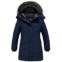 ZSHOW Girls' Winter Coat Water Resistant Long Parka Warm Hooded Puffer Jacket