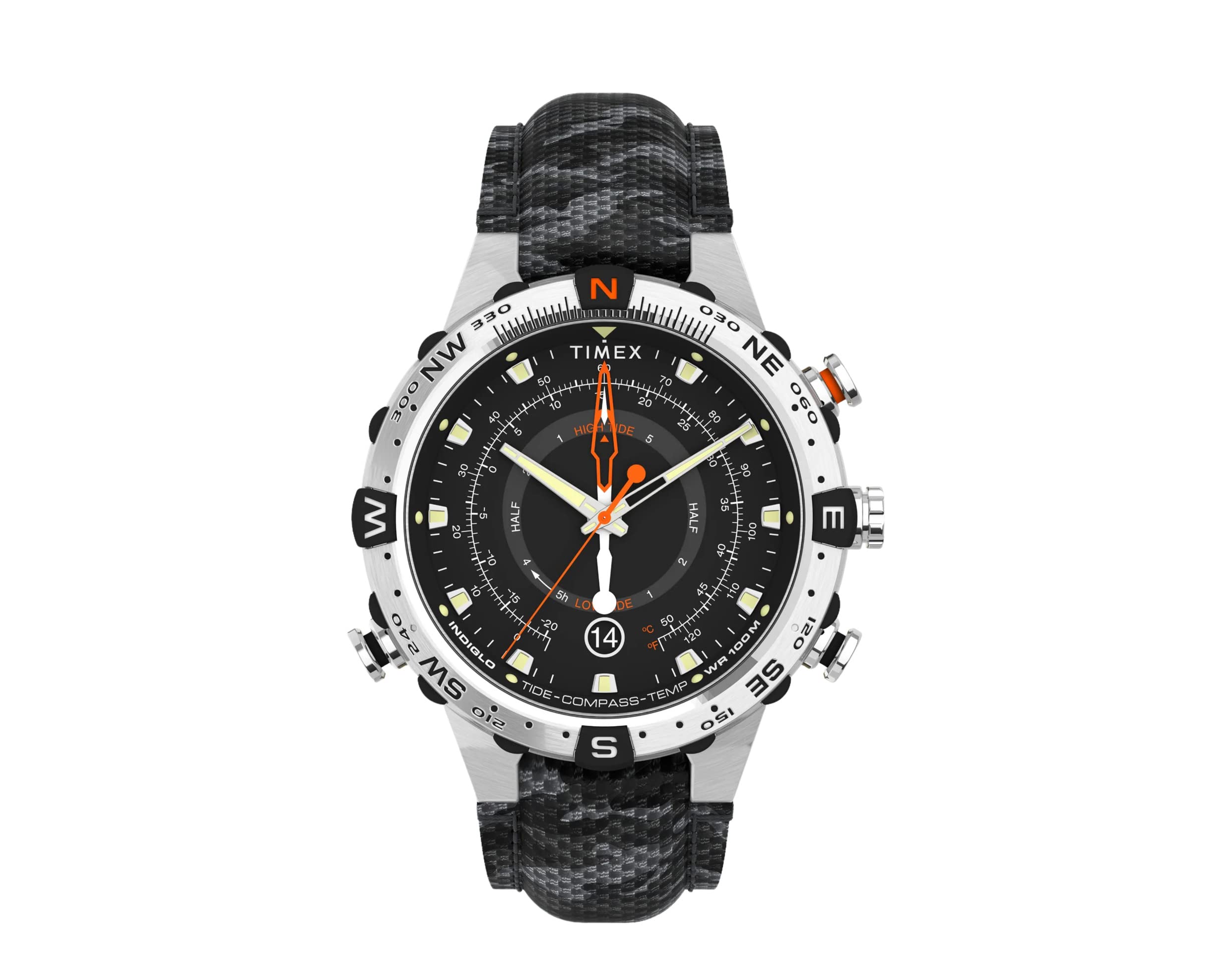 Timex Men's Expedition Tide-Temp-Compass 45mm TW2V22300VQ Quartz Watch