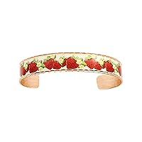 Women's Flower Cuff Bracelets/Daisy/Evil Eyes/Maple/Strawberry/Peace Sign/Rainbow/Forget me Not Cuff/Art Bracelets/Vincent van Gogh Jewelry