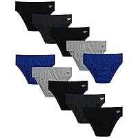 Reebok Men's Underwear - Low Rise Briefs with Contour Pouch (10 Pack)