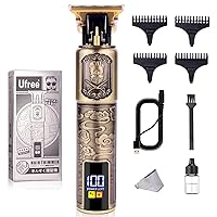 Beard Hair Trimmer for Men Professional, Grooming Cutting Kit, Mustache T Blade Liners Trimmer Electric Shavers, Cordless Zero Gapped Edgers Clippers Barber Supplies, Gifts for Men
