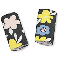 Travel Bug Baby Car Seat Strap Covers - Dark Floral