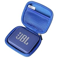 Anleo Hartschalen-Reiseetui für JBL GO2, wasserdicht, ultra-tragbar, Bluetooth-Lautsprecher (blau)
