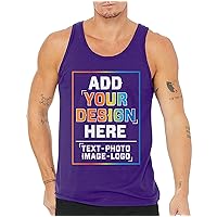 Custom Men Tank Tops Design Your Own Add Your Image Photo Logo Personalized Text